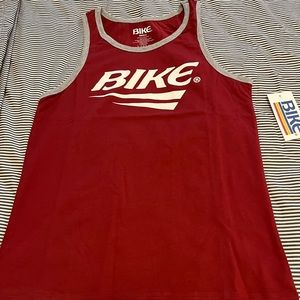 Bike Athletic Ringer Tank in Winery (red)